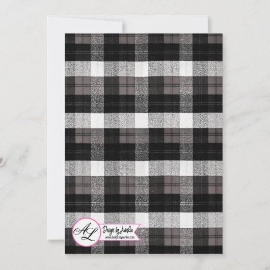 5x7クリスマス招待状クリスマストラッククリスマスバフ 招待状 (裏面)