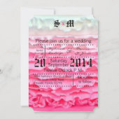 5x7グラデーションストライプつや消し結婚式招待状 招待状 (正面)