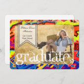 5x7グラフィティ絵を描エアブラシの上級発表 案内状 (正面/裏面)