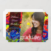 5x7グラフィティ絵を描エアブラシの上級発表 案内状 (正面/裏面)