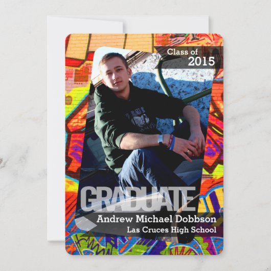 5x7グラフィティ絵を描エアブラシの上級発表 案内状 (正面)