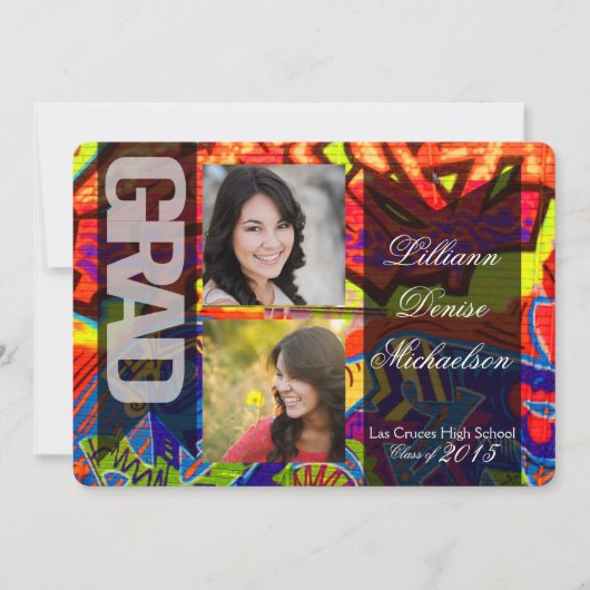 5x7グラフィティ絵を描エアブラシの上級発表 案内状 (正面)