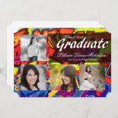 5x7グラフィティ絵を描エアブラシの上級発表 案内状 (正面/裏面)