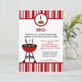 5x7グリルサマータイムピクニックバーベキュー招待状 招待状 (スタンド正面)