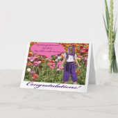 5x7グリーティングカード。おめでとうございます。 ocelot/genie サンキューカード (正面)