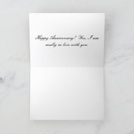 5x7グリーティングカード。ハッピーアニバーサリーパンダベア サンキューカード