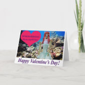 5x7グリーティングカード。ハッピーバレンタインデー。 doe/me サンキューカード (正面)