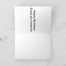 5x7グリーティングカード。ハッピーバースデーマテイ！ルーン/b サンキューカード