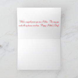 5x7グリーティングカード。ハッピーマザーズデイ。ラドルカ サンキューカード