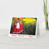 5x7グリーティングカード。ハッピーマザーズデイ。ラドルカ サンキューカード (正面)