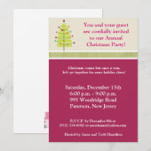 5x7グリーンツリー/オーナメントクリスマス招待状 招待状 (正面/裏面)