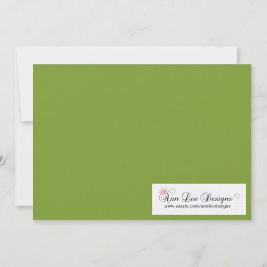 5x7グリーンマスカレードSweet 16誕生日招待状 招待状 (裏面)