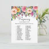 5x7サイズのガーデン·ベイビー·シャワー·ゲーム 招待状 (スタンド正面)