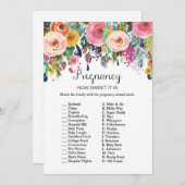 5x7サイズのガーデン·ベイビー·シャワー·ゲーム 招待状 (正面/裏面)