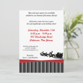 5x7サンタスレーシルエット招待状 招待状 (スタンド正面)