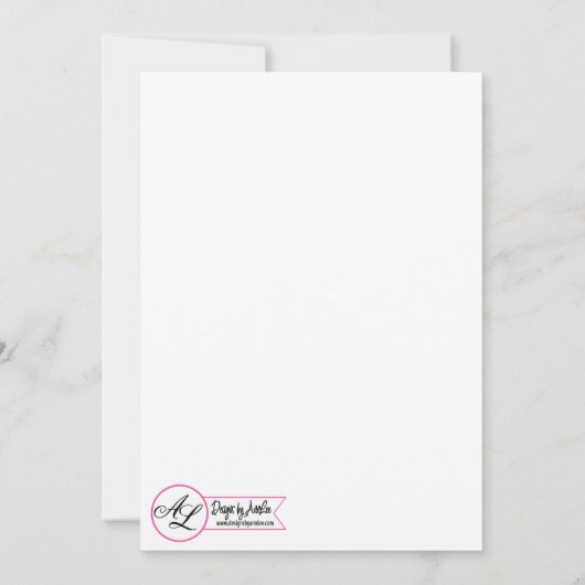 5x7サンライズパスウェイパット結婚式招待状 招待状 (裏面)