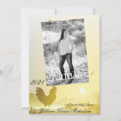 5x7シニアアナウンスサニーモーニングファームカントリー 案内状 (正面)