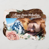 5x7シニアアナウンスジオスティックガーデンバラ納屋 案内状 (正面/裏面)