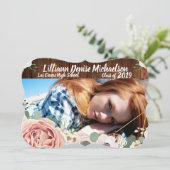 5x7シニアアナウンスジオスティックガーデンバラ納屋 案内状 (スタンド正面)