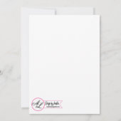 5x7シニアアナウンスメントカウボーイブーツバーンウッドロス 案内状 (裏面)