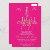 5x7シャンデリアキンセアニェラ誕生日招待状 招待状 (正面/裏面)