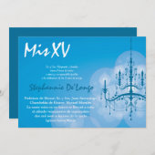 5x7シャンデリアキンセアニェラ誕生日招待状 招待状 (正面/裏面)