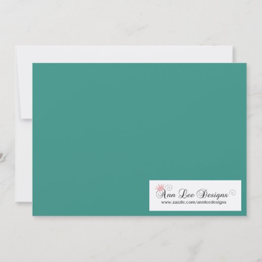 5x7シャンデリアグリッツスウィート16誕生日招待状 招待状 (裏面)