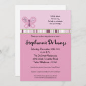 5x7シュガープラムベビーシャワー招待状 招待状 (正面/裏面)