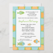 5x7シー海ライフフィッシュベイビーシャワー招待状 招待状 (正面)