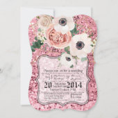 5x7ジオメトリックガーデンバラグリット結婚式招待状 招待状 (正面)