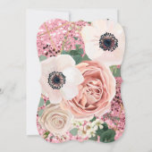 5x7ジオメトリックガーデンバラグリット結婚式招待状 招待状 (裏面)