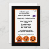 5x7ジャック・オ・ランタンハロウィーンBashパーティの招待状 招待状 (正面/裏面)