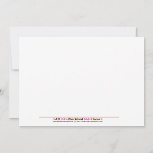 5x7ジャングルアルファベットスープドット赤ちゃんシャワー 招待状 (裏面)