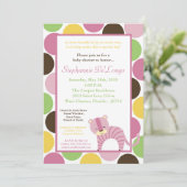 5x7ジャングルクイーンタイガーベイビーシャワー招待状 招待状 (スタンド正面)