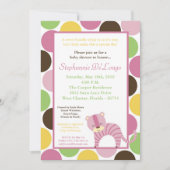 5x7ジャングルクイーンタイガーベビーシャワー招待状 招待状 (正面)