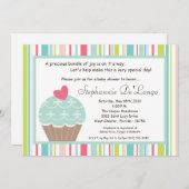 5x7スイートトリートカップケーキベビーシャワー招待状 招待状 (正面/裏面)