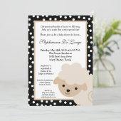 5x7スイートニュートラファーム羊ベビーシャワー招待状 招待状 (スタンド正面)