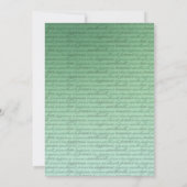 5x7スタイリッシュな繊維|の黒板のミントのフェルト 招待状 (裏面)