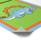 5X7ステゴサウルス恐竜のウォールアート ポスター (角)