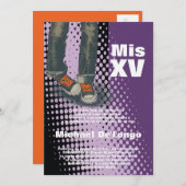 5x7スニーカーグランジキンセアニェラ誕生日招待状 招待状 (正面/裏面)