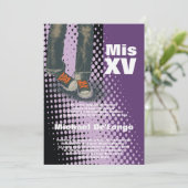 5x7スニーカーグランジキンセアニェラ誕生日招待状 招待状 (スタンド正面)