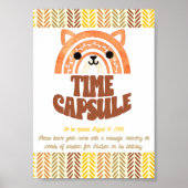 5x7タイムカプセルボホウッドランドキツネ誕生日 ポスター (正面)