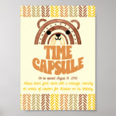 5x7タイムカプセルボホウッドランドベア誕生日 ポスター (正面)