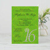 5x7ダイヤモンドトパーズスウィート16誕生日招待状 招待状 (スタンド正面)