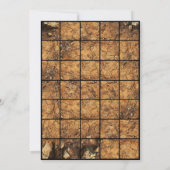 5x7ダート紙グリッドマップ 招待状 (裏面)