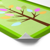 5X7ツリーフォレストフレンズウォールアート ポスター (角)