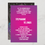 5x7ティール(緑がかった色)DJスピンターンテーブルキンセアニェラ招待状 招待状 (正面/裏面)