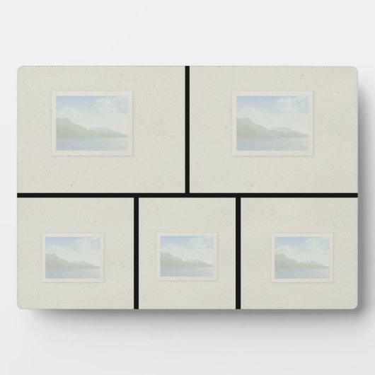 5x7テーブルトッププラーク – 5枚の画像 フォトプラーク (正面)