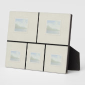 5x7テーブルトッププラーク – 5枚の画像 フォトプラーク (側面)