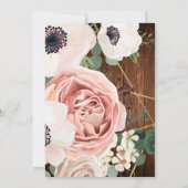 5x7テーブル番号カード幾何ガーデンバラバーン 招待状 (裏面)